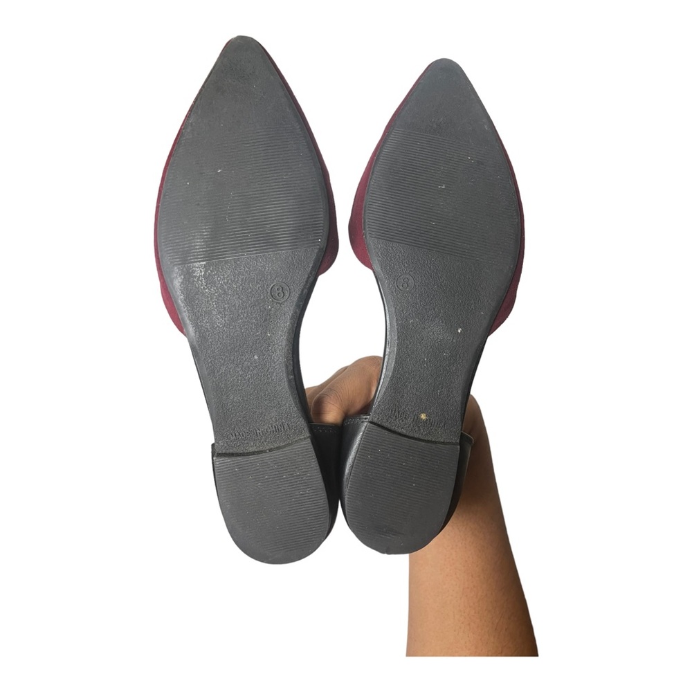 Old Navy Suede Studded Ankle Strap Flats Size 8 - Picture 4 of 7